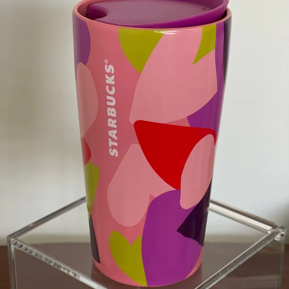 💗NWT♥️Starbucks Valentine’s 2022 Release Ceramic Hearts Tumbler - Picture 5 of 9